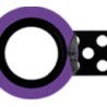 Bracelet pour montres Themata, O'plus Dot couleur Noir - Violet