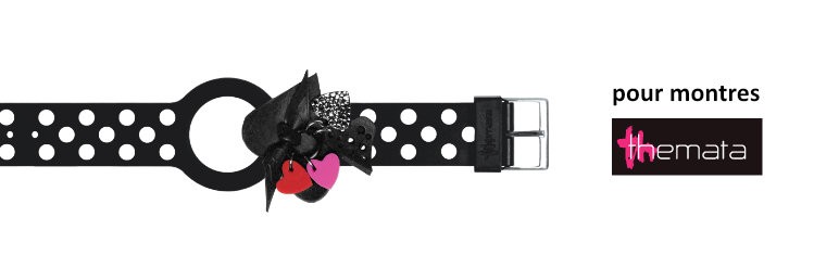 Bracelet interchangeable pour montres Themata, thème LBH Saint-Valentin